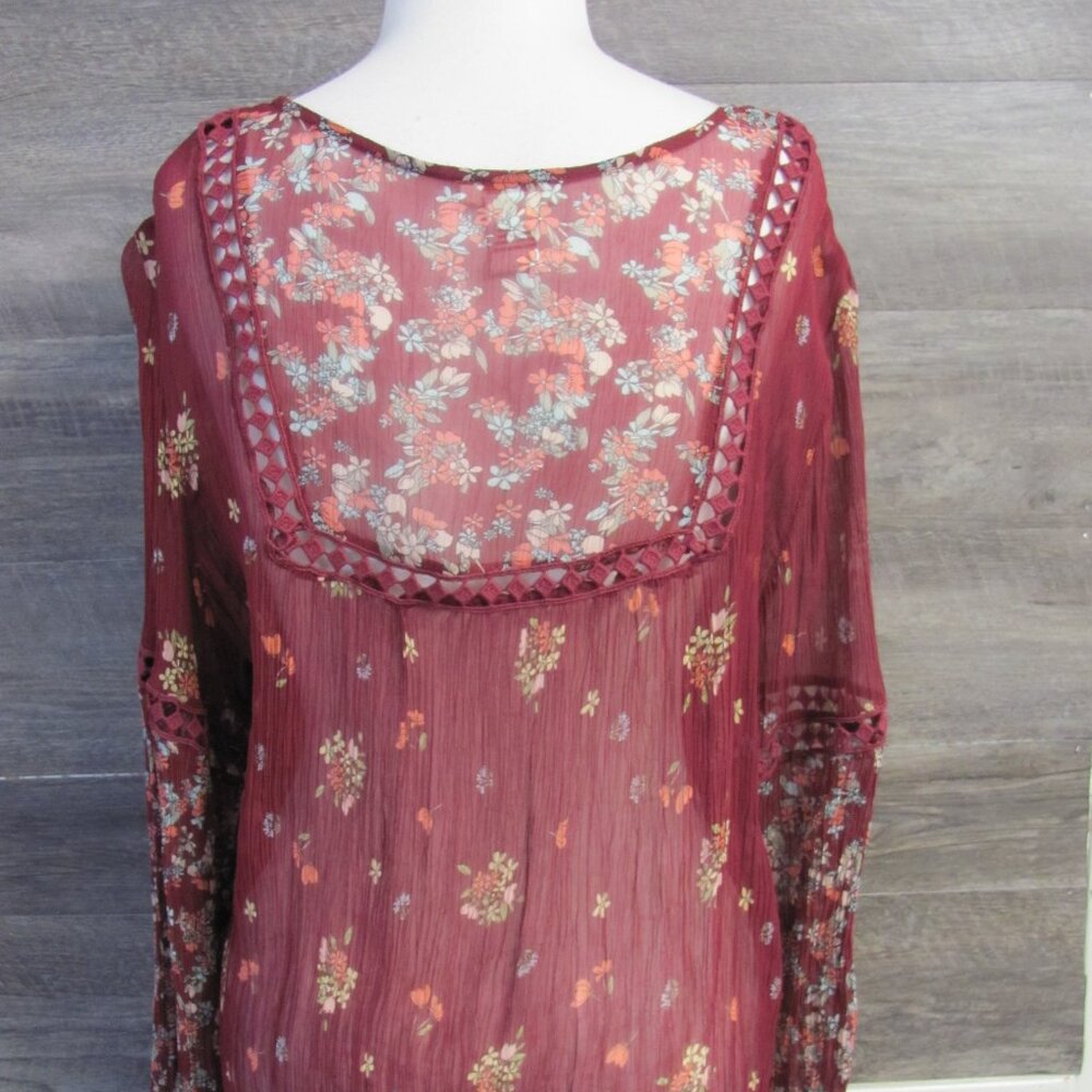 SUNDANCE LADIES SHEER SHIRT SIZE XL NWT - Picture 5 of 11